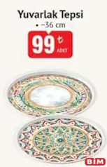YUVARLAK TEPSİ 36 CM fiyat ve kampanya bilgisi